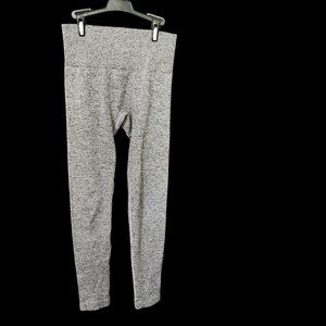 Colsie high waisted, ribbed, heathered gray leggings, womens size small